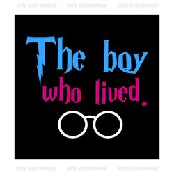 The Boy Who Lived Harry Potter Glasses SVG Cut File