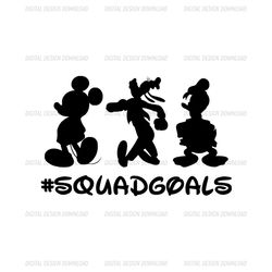Mickey Mouse and Friends Squad Goals SVG