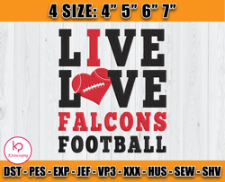 Atlanta Falcons Embroidery, NFL Falcons Embroidery, NFL Machine Embroidery Digital, 4 sizes Machine Emb Files-19-Kreince