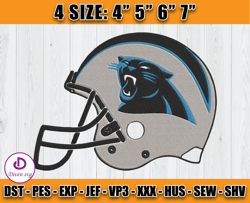 Panthers Embroidery, NFL Panthers Embroidery, NFL Machine Embroidery Digital, 4 sizes Machine Emb Files -01 Diven