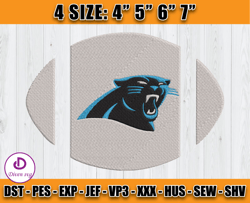 Panthers Embroidery, NFL Panthers Embroidery, NFL Machine Embroidery Digital, 4 sizes Machine Emb Files -15 Diven