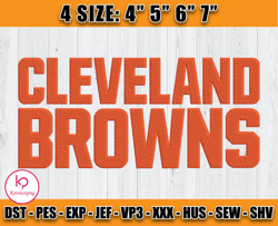 Cleveland Browns Embroidery,Browns Logo Embroidery, NFL embroidery design, Logo sport embroidery, Embroidery Design, D4-