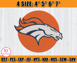 Denver Broncos Logo Embroidery, NFL Sport Embroidery, NFL Broncos, Sport Embroidery, D3- Kreincespng