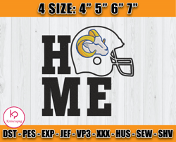 Los Angeles Rams Home Embroidery Design, Rams Embroidery, Football Embroidery, Machine Enbroidery