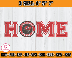 Tampa Bay Buccaneers Home embroidery design, Buccaneers embroidery, NFL embroidery, Logo sport embroidery