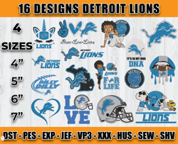 Detroit Lions Football Logo Embroidery Bundle, Bundle NFL Logo Embroidery 11