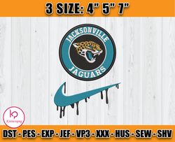 Jacksonville Jaguars Nike Embroidery Design, Brand Embroidery, NFL Embroidery File, Logo Shirt 114