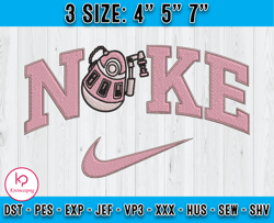 Nike mix Walle Eve Embroidery Design, Disney Machine Embroidery Design