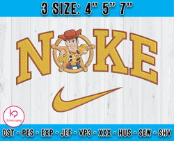 Woody mix Nike Embroidery Design, Disney Embroidery Design