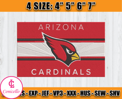 Cardinals Embroidery, NFL Cardinals Embroidery, NFL Machine Embroidery Digital, 4 sizes Machine Emb Files - 02 - Krabbe