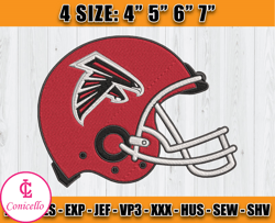 Atlanta Falcons Embroidery, NFL Falcons Embroidery, NFL Machine Embroidery Digital, 4 sizes Machine Emb Files -17-Krabbe