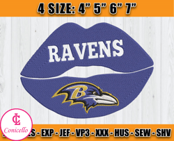Ravens Embroidery, NFL Ravens Embroidery, NFL Machine Embroidery Digital, 4 sizes Machine Emb Files -10-Krabbe