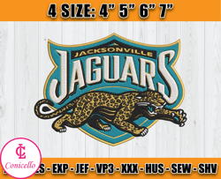 NFL Jacksonville Jaguars embroidery files, , jacksonville jaguarsembroidery, NFL Sport Embroidery, Sport Embroidery File