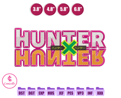 Hunter x Hunter Logo Anime Embroidery Design, Anime Embroidery Designs 253