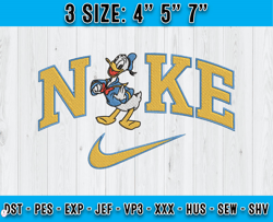 Nike X Donal embroidery, Nike embroidery, Disney Character embroidery, Embroidery Pattern