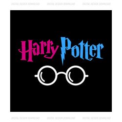 Blue Purple Harry Potter Glasses SVG Digital download