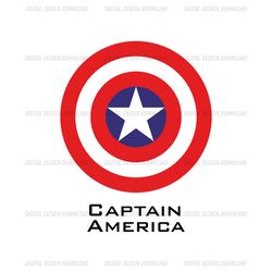 Avengers Superhero Captain America Logo SVG