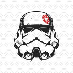 Star Wars Stormtrooper Army Helmet Silhouette Vector SVG