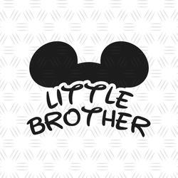 Little Brother Disney Mickey Magic Mouse Ears Vector SVG