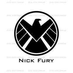 Avengers Superheroes Nick Fury Logo SVG