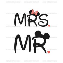 Disney Mr. Mickey Mouse Mrs. Minnie Mouse SVG