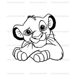 Simba Coloring Character The Lion King Disney Movies Svg