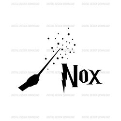 Nox Logo SVG Harry Potter Magic Wand Cricut File
