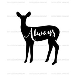 Harry Potter Always Deer SVG Cut Files Silhouette