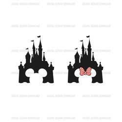 Disney Magic Castle Mickey Minnie Mouse Clipart SVG