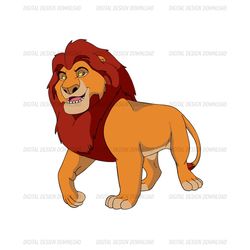King Mufasa The Lion King Cartoon Character SVG