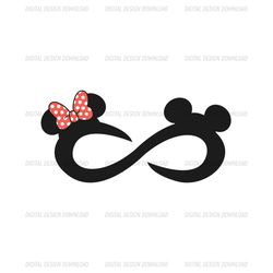 Disney Infinity Symbol Mickey Minnie Mouse Clipart SVG
