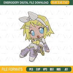 Rin chibi embroidery design png