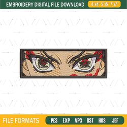 Daki Eyes Demon Slayer Embroidery Design File png
