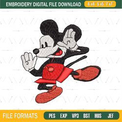 Mickey Cute Embroidery Design Png