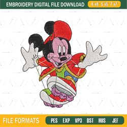 Mickey Patin Embroidery Design ,png
