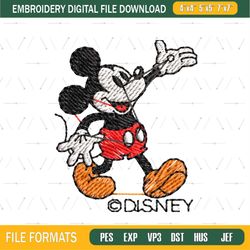 Mickey Disney Machine Embroidery Designs ,png