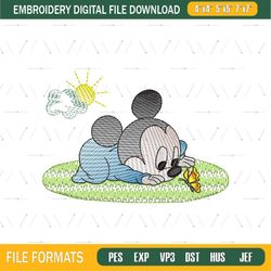 Disney Baby Mickey Mouse Embroidery Png