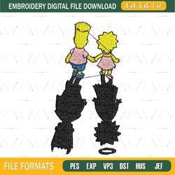 The Simpsons Sibling Embroidery Png