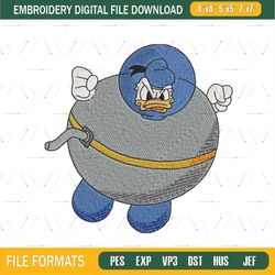 Inflated Balloon Donald Duck Embroidery