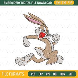 Bugs Bunny Running Embroidery