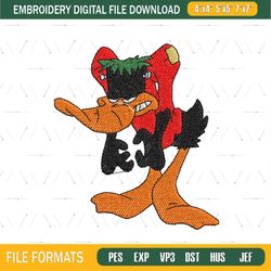 Daffy Angry Duck Embroidery