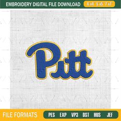 Pittsburgh Panthers NCAA Logo Embroidery Design