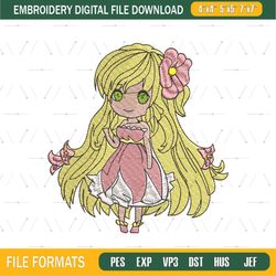 Beaux Dessins Chibi embroidery design png