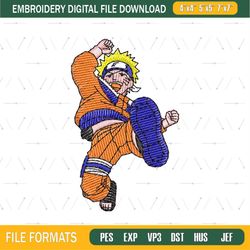 Run Uzumaki Naruto Anime Embroidery File png