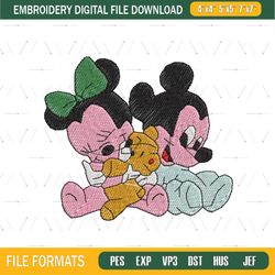 Mickey And Friend Embroidery File Png