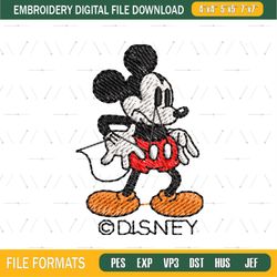 Mickey Machine Embroidery Design ,png