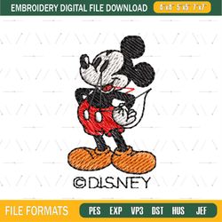 Machine Embroidery Mickey Disney ,png