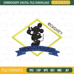 Disney Logo Mickey Embroidery Design ,png
