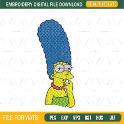 Marge Simpson Head Embroidery Png