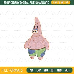 Savage Patrick Star Embroidery Png